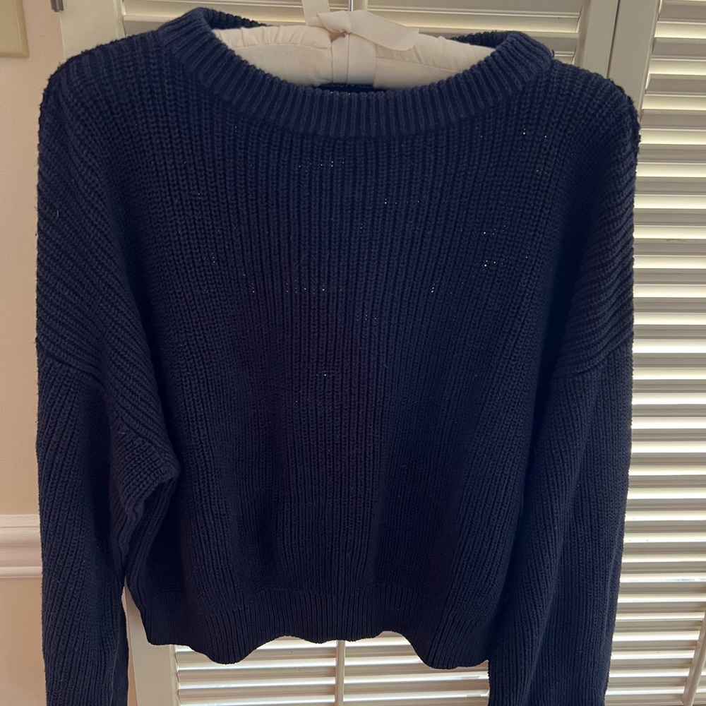 Brandy Melville Navy Blue Knit Sweater